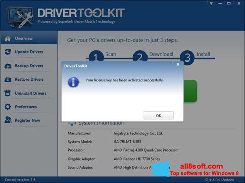 截圖 Driver Toolkit Windows 8