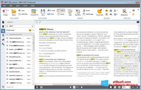 截圖 ABBYY PDF Transformer Windows 8
