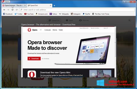 截圖 Opera Developer Windows 8