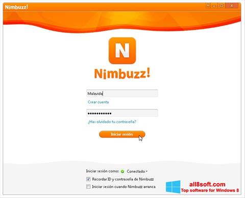 截圖 Nimbuzz Windows 8