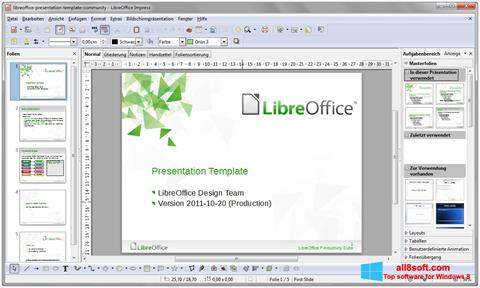 截圖 LibreOffice Windows 8