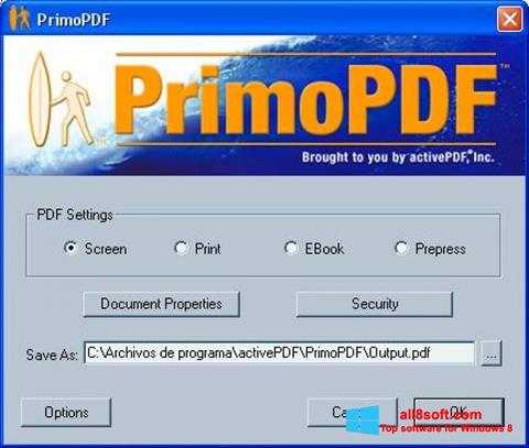 截圖 PrimoPDF Windows 8