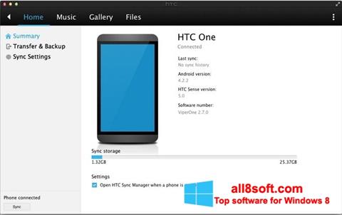 截圖 HTC Sync Windows 8