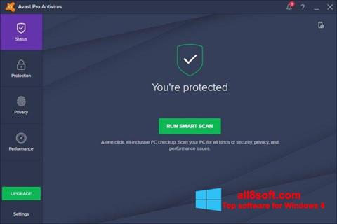 截圖 Avast! Pro Antivirus Windows 8