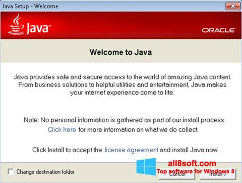 截圖 Java Runtime Environment Windows 8