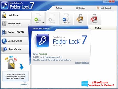 截圖 Folder Lock Windows 8